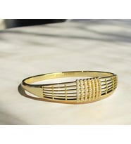 Çizgi kelepçe (Rose Gold Altın)