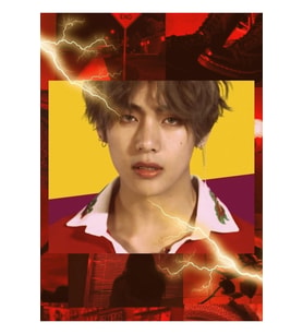 Bts Kim Taehyung Dna Dönemi Estetik Tablo Ahşap Poster Dekoratif Kod671