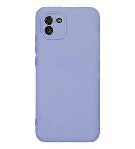 Galaxy A03 Kılıf Nano içi Kadife Silikon - Lila