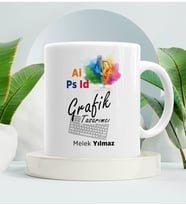 Grafik Tasarımcı Kupa Bardak Beyaz