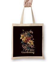 Love Gardening Gardener Garden Botanical Landscaper Plants Bez Çanta Uzun Saplı
