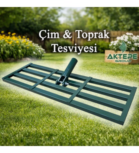 Çim Tesviye Aleti Toprak Tesviyesi Kum Kompost Yayma Toprak Düzleştirme Tırmığı Çimen Peyzaj Tesviyesi (Sapsız)