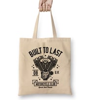 Built To Last Motorcycle Club Bez Çanta Uzun Saplı