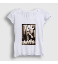Presmono Kadın Beyaz Mikhail Tal Büyükusta Satranç T-Shirt 421699tt (Beyaz)
