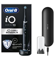 Oral-B iO10 Kozmik Siyah Şarjlı/Elektrikli Diş Fırçası, 1 Fırça Başlığı, Hızlı Manyetik Şarj Cihazı, Uzun Ömürlü Pil, Şarj Eden Seyahat Kabı