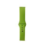 Huawei Honor Magic 2 46mm Uyumlu Band Serisi 22mm Klasik Kordon Silikon Strap Kayış (Açık Yeşil)