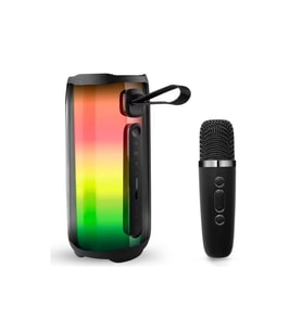 Pluse 5 Mikrofonlu Rgb Kablosuz Hoparlör - Siyah