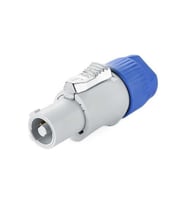 Alfa Powercon Out Jak Konnektör (Beyaz-Mavi)