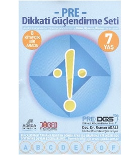 PRE Dikkati Güçlendirme Seti 1. Sınıf 7 Yaş (8 Kitapçık Birarada)
