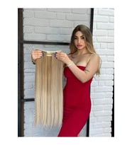 PerukAvm Luxury Açık Ombreli Yarımay+2 Yan Çıtçıt