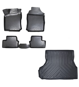 Rizline Opel Vectra B 1995-2002 Yılları Arası Uyumlu 3D Havuzlu Paspas + Bagaj Havuzu Set (Siyah)