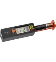Dostmann Pil test cihazı BatteryCheck, 98.1126.01, piller ve aküler için (AAA,AA,C, D), düğme pil, blok pil, şarj durumu/Volt göstergesi, kolay ve hızlı, siyah