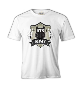 BTS - Army Arma Beyaz Erkek Tshirt