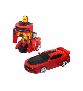 Transformers Tarzı Kutulu Pilli Robot Araba
