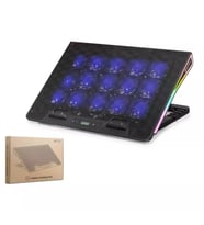Hadron DCXAA2 5 Fanlı RGB LCD Ekranlı Notebook Soğutucu 13-17.3" Siyah