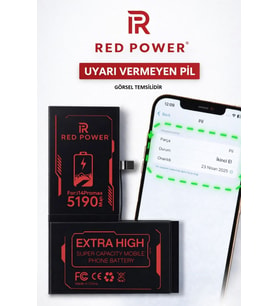 Red Power İphone 12 - 12 Pro Pil Batarya Uyarı vermez ( İkinci El Yazar )+Sıvı Bandı