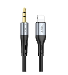 HOCO UPA22 iPhone Lightning to 3.5mm AUX Ses Aktarım Kablosu (Siyah)