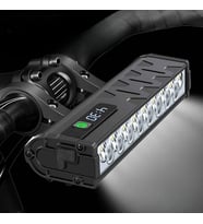 10000 Lümen 17 LED USB Şarjlı Bisiklet Farı 10000 mAh Su Geçirmez 17 LED Yol Bisiklet Ve Scooter Feneri