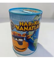 Harika Kanatlar Desenli Kumbara (Çok Renkli)