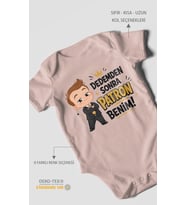 Dedemden sonra patron benim! Kısa Kollu Bebek Body %100 Pamuk
