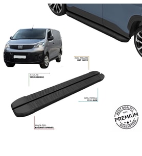 FIAT SCUDO KISA ŞASE 2022 2023 2024 2025 2026 SLN SİYAH YAN BASAMAK