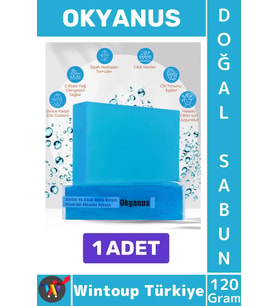 #KatıSabun %100 Doğal Bitkisel El Yüz Saç Vücut Cilt İçin Organik Okyanus Sabunu 120 Gram