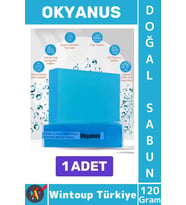 #KatıSabun %100 Doğal Bitkisel El Yüz Saç Vücut Cilt İçin Organik Okyanus Sabunu 120 Gram