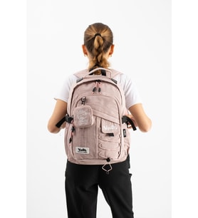 Unisex, Ultra Hafif, Çok Cepli, Sırt Çantası Pembe Model: (VNT-9B)