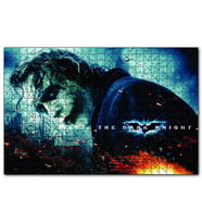Cakapuzzle Kara Şövalye Afiş Joker  Puzzle Yapboz MDF (Ahşap) (120 Parça)