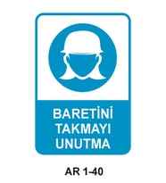İŞ GÜVENLİĞİ UYARI LEVHASI 1 ADET PVC 21 X 29CM