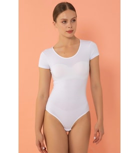 Miorre Modal Kısakol Çıtçıtlı Body (Beyaz)