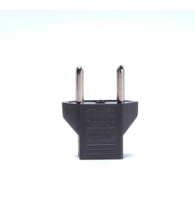 Amerikan priz giriş çevirici 2 Li Priz Dönüşürücü (6A Amper-125V - 250V) (Siyah)