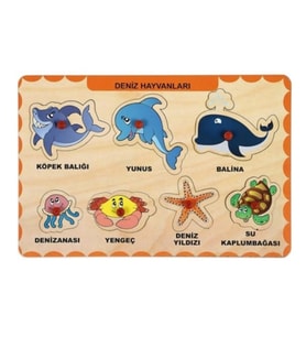 Ca Games Ahşap Puzzle Deniz Hayvanları 19X29