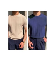 Erkek Slim Fit Triko T-Shirt Premium Yazlık Old Money Basic Tişört