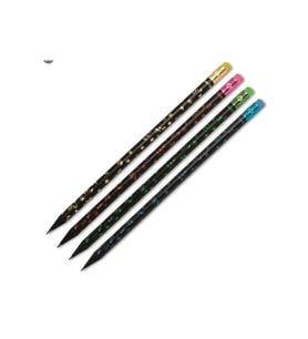 Faber-Castell Kurşun Kalem Party Siyah Lata Yuvarlak Silgili