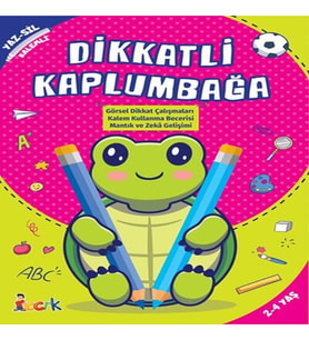 Dikkatli Kaplumbağa - Yaz-Sil-Kalemli