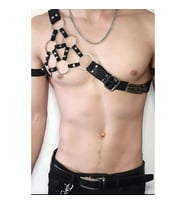 Omuzdan Tek Akılı Erkek Harness (Kırmızı)