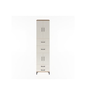 Hyperion Dolap 3 Raflı 4 Çekmeceli 4 Kapaklı 60x44x243 Çam-Aytaşı