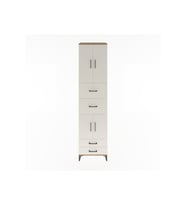 Hyperion Dolap 3 Raflı 4 Çekmeceli 4 Kapaklı 60x44x243 Çam-Aytaşı