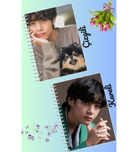 V bts defter seti 2 adet A4 boyutu 21*30 çizgili + kareli 60 syf