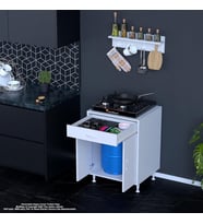 Modilayn ARD-103 Set Altı Dolap Mutfak Dolabı Çok Amaçlı Dolap Tüp Dolabı (Beyaz)