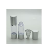 BOŞ KREM VE LOSYON ŞİŞESİ 30 ML (2 ADET) BOŞ AİRLESS ŞİŞE (Şeffaf)