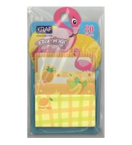 KRAF 2216FL FLAMINGO YAPIŞKANLI NOT KAĞIDI 1 SET  4 x20/ 80 YP.