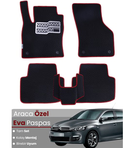 CİTROEN C-ELYSEE (2008-2024) Uyumlu EVA Paspas Tam Set–Araca Özel,Su Geçirmez,Kolay Montaj