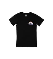 Unicorn Tasarımlı Cep Logo Tasarımlı Siyah Tişört