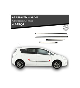 TOYOTA VERSO 2010 ÜZERİ YAN KAPI KORUMA ÇITASI PLASTİK + KROM