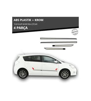 TOYOTA VERSO 2010 ÜZERİ YAN KAPI KORUMA ÇITASI PLASTİK + KROM