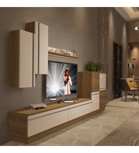 Decoraktiv Eko 6B Mdf Std Tv Ünitesi Tv Sehpası - Pera Beyaz (Pera-Beyaz)