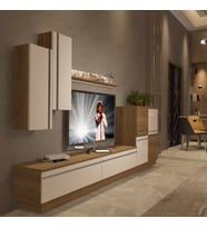 Decoraktiv Eko 6B Mdf Std Tv Ünitesi Tv Sehpası - Pera Beyaz (Pera-Beyaz)