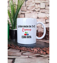 Dünyanın En İyi Eczacısı Baskılı Kişiye Özel Eczacı Hediyelik Kupa Bardak